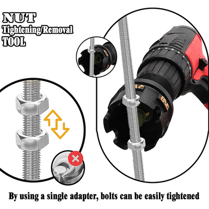 🔥Drill-Ready Nut Tightening & Removal Tool