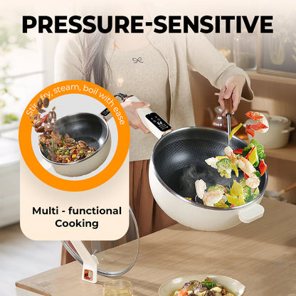 🍳Non-stick elektrisk wok för matlagning