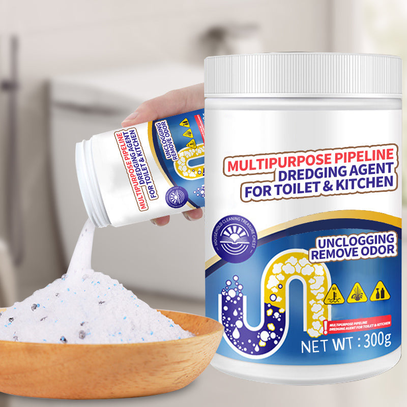 🧴 KÖP 2, FÅ 1 GRATIS! 🚽 Multifunktionellt rörrensningsmedel för toalett och kök – Lös upp hår, fett & matrester – skonsamt mot rören & luktfritt – perfekt för stopp i handfat, dusch eller avlopp 🔧