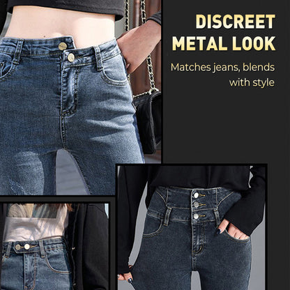 Fjäderbelastad Metallknapp för Midjeförlängning av Jeans(Presentartiklar kan inte köpas separat)