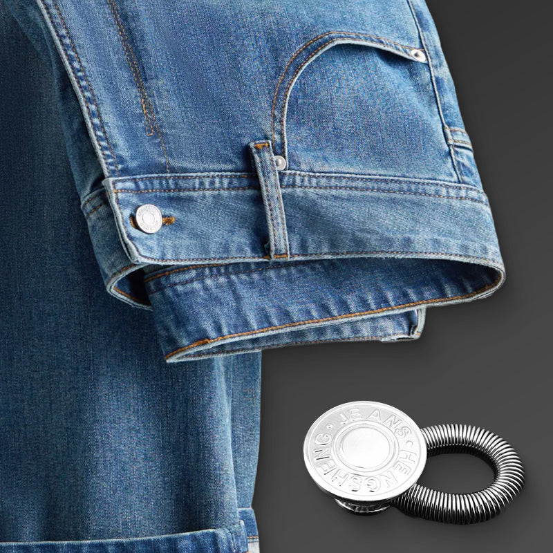 Fjäderbelastad Metallknapp för Midjeförlängning av Jeans(Presentartiklar kan inte köpas separat)