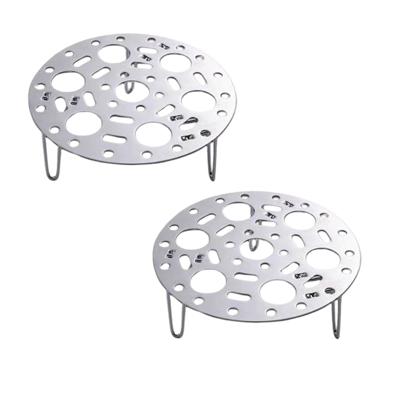 ✨ Köp 1 få 1 gratis ✨Silver ångfartygsställ i rostfritt stål med stativ för matlagning