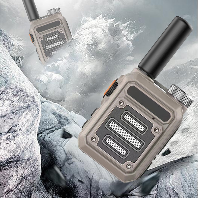 Vattentäta och stöttåliga mini walkie-talkies