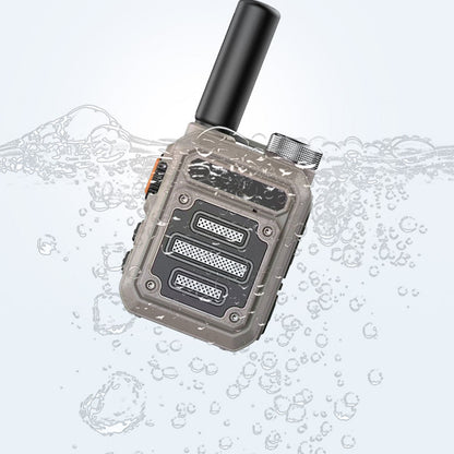 Vattentäta och stöttåliga mini walkie-talkies