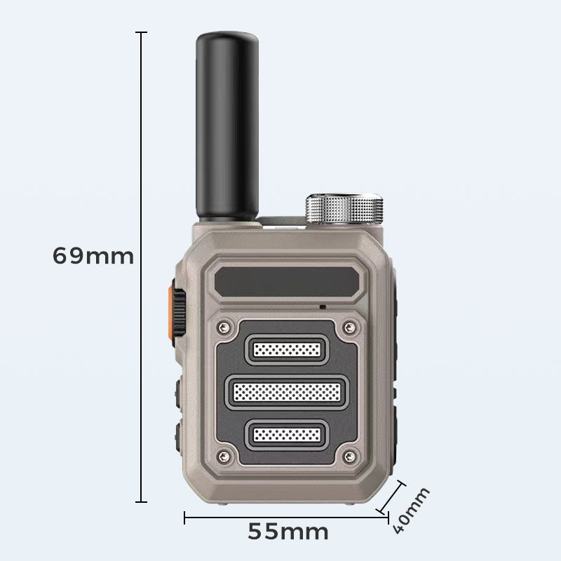 Vattentäta och stöttåliga mini walkie-talkies