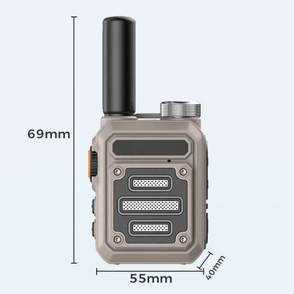 Vattentäta och stöttåliga mini walkie-talkies