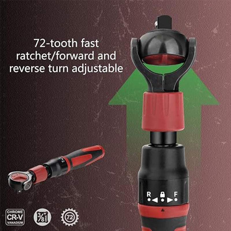 3/8 tum drivande teleskopisk skiftnyckel med flexibelt huvud