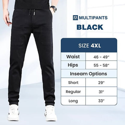 💥MultiPants – Slitstarka lastbyxor med hög stretch i flera fickor