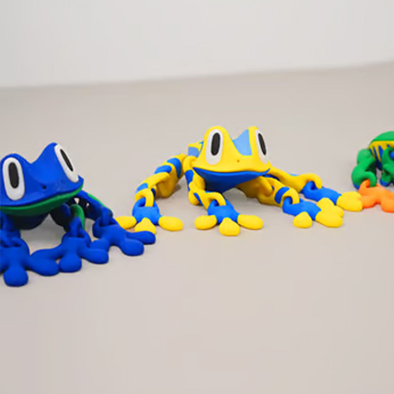 🔥Söta 3D Grod Kylskåpsmagneter