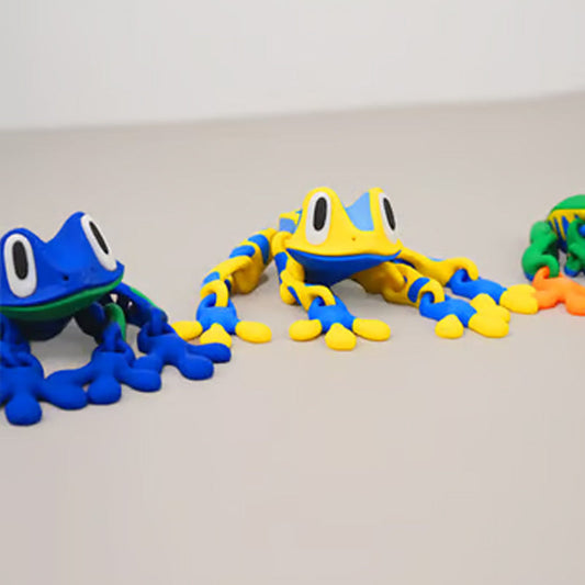 🔥Söta 3D Grod Kylskåpsmagneter