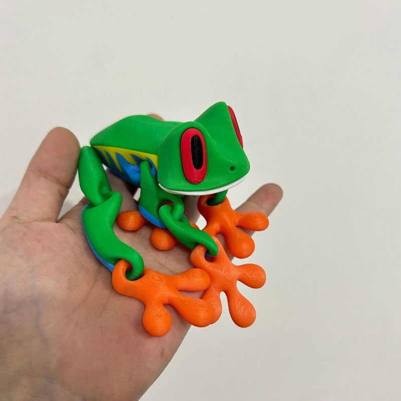 🔥Söta 3D Grod Kylskåpsmagneter