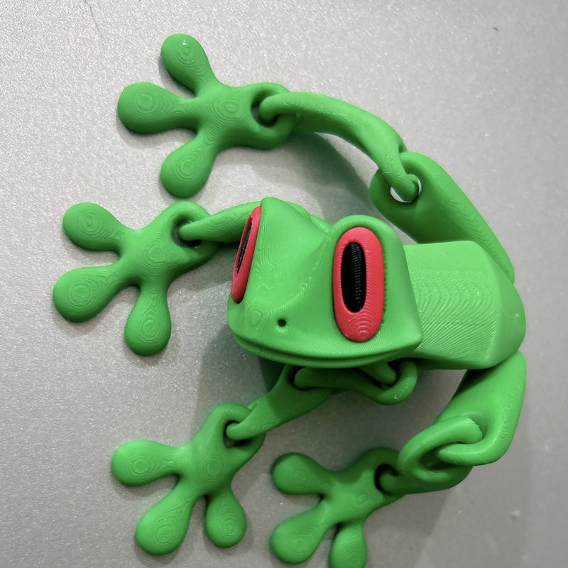 🔥Söta 3D Grod Kylskåpsmagneter