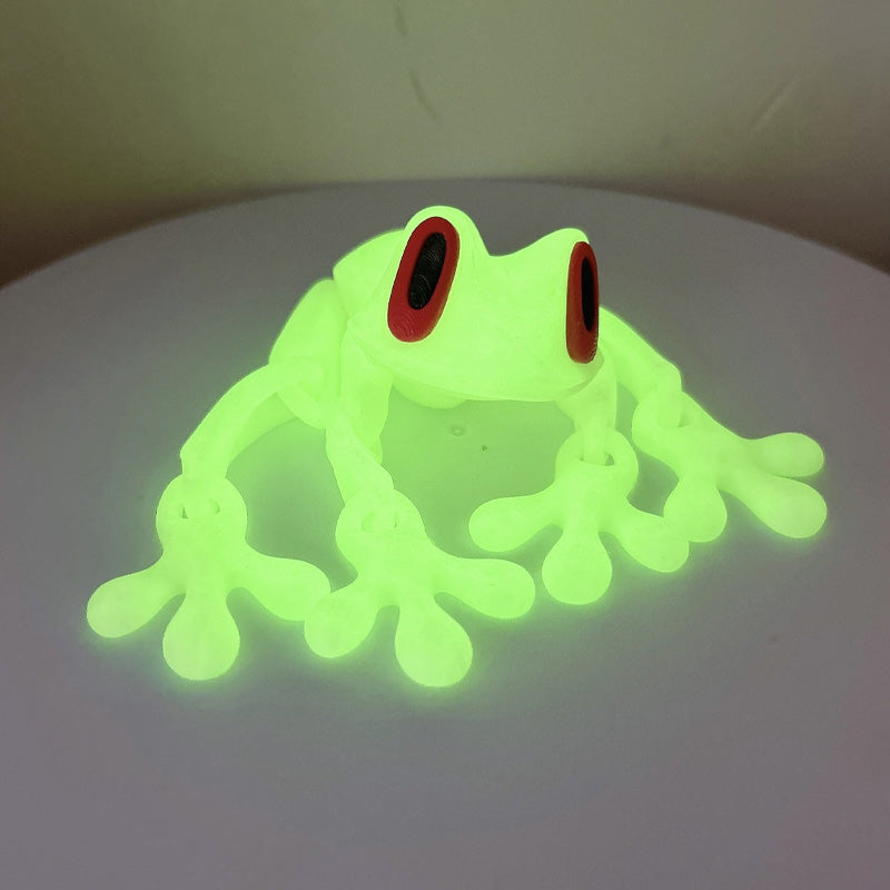 🔥Söta 3D Grod Kylskåpsmagneter