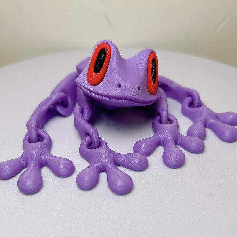 🔥Söta 3D Grod Kylskåpsmagneter