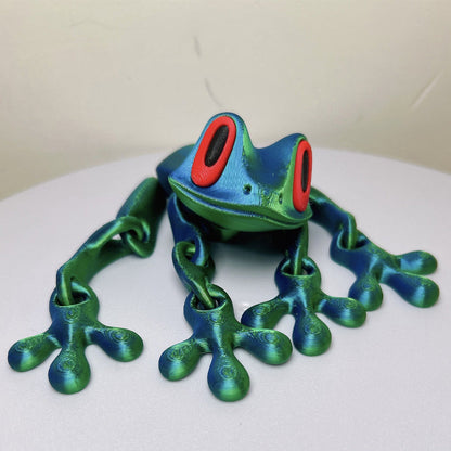 🔥Söta 3D Grod Kylskåpsmagneter