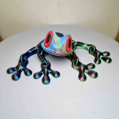 🔥Söta 3D Grod Kylskåpsmagneter