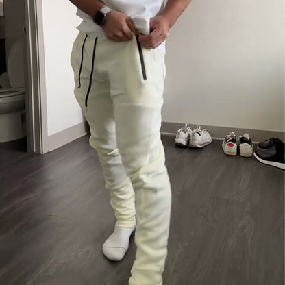 Casual joggingbyxor med tjock dragsko för herr