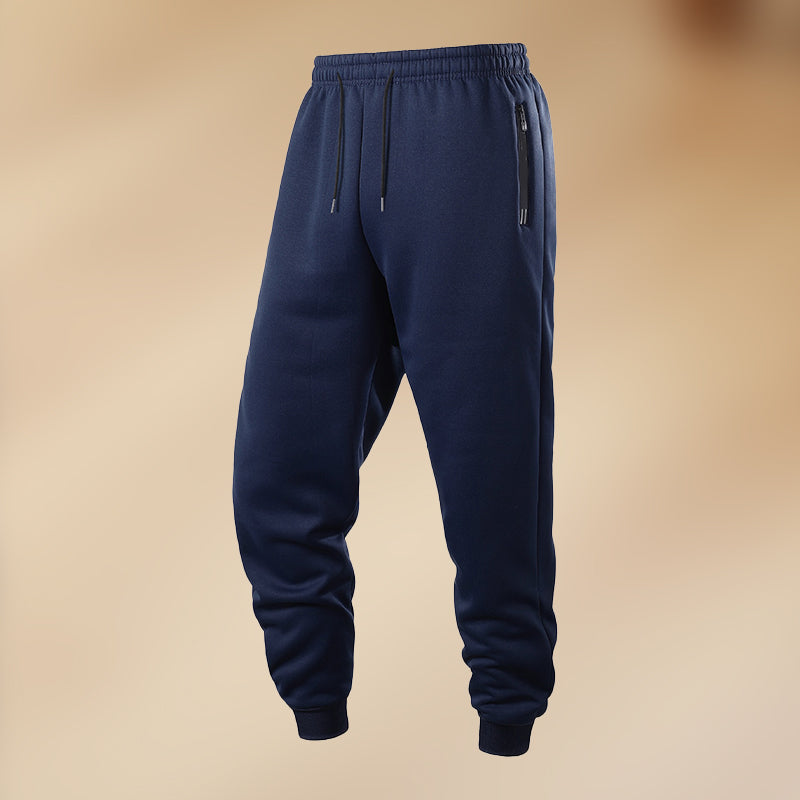 Casual joggingbyxor med tjock dragsko för herr