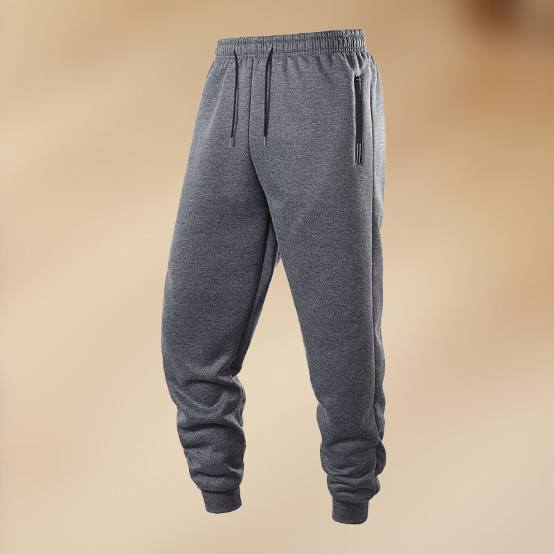 Casual joggingbyxor med tjock dragsko för herr