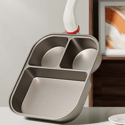 3-i-1 Stekpanna med tre fack