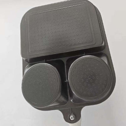 3-i-1 Stekpanna med tre fack