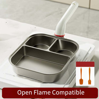 3-i-1 Stekpanna med tre fack