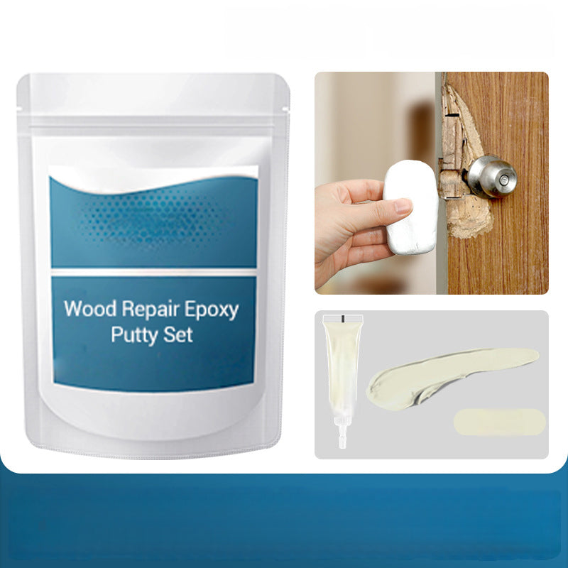 🔨 50% RABATT NU! 🏠 Epoxispackel för Träreparation – Hög Flexibilitet, Stark Vidhäftning & Härdar Som Sten – Reparerar Hål, Sprickor & Mellanrum i Trä, Dörrar & Möbler 🛠️