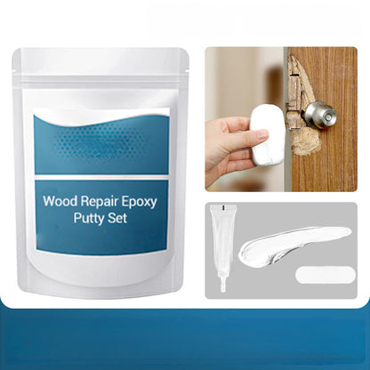 🔨 50% RABATT NU! 🏠 Epoxispackel för Träreparation – Hög Flexibilitet, Stark Vidhäftning & Härdar Som Sten – Reparerar Hål, Sprickor & Mellanrum i Trä, Dörrar & Möbler 🛠️