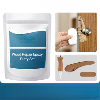🔨 50% RABATT NU! 🏠 Epoxispackel för Träreparation – Hög Flexibilitet, Stark Vidhäftning & Härdar Som Sten – Reparerar Hål, Sprickor & Mellanrum i Trä, Dörrar & Möbler 🛠️