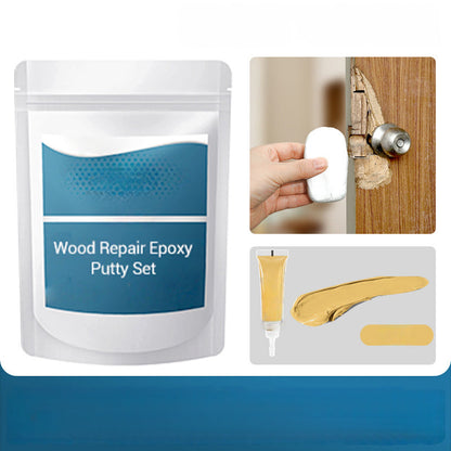 🔨 50% RABATT NU! 🏠 Epoxispackel för Träreparation – Hög Flexibilitet, Stark Vidhäftning & Härdar Som Sten – Reparerar Hål, Sprickor & Mellanrum i Trä, Dörrar & Möbler 🛠️