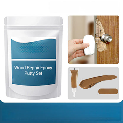 🔨 50% RABATT NU! 🏠 Epoxispackel för Träreparation – Hög Flexibilitet, Stark Vidhäftning & Härdar Som Sten – Reparerar Hål, Sprickor & Mellanrum i Trä, Dörrar & Möbler 🛠️
