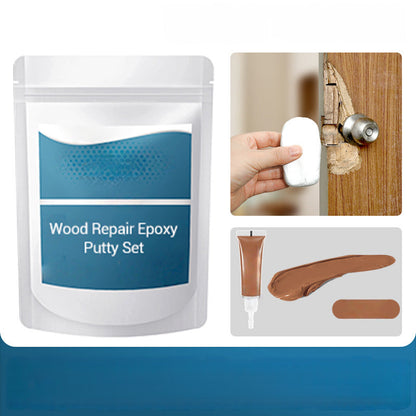 🔨 50% RABATT NU! 🏠 Epoxispackel för Träreparation – Hög Flexibilitet, Stark Vidhäftning & Härdar Som Sten – Reparerar Hål, Sprickor & Mellanrum i Trä, Dörrar & Möbler 🛠️