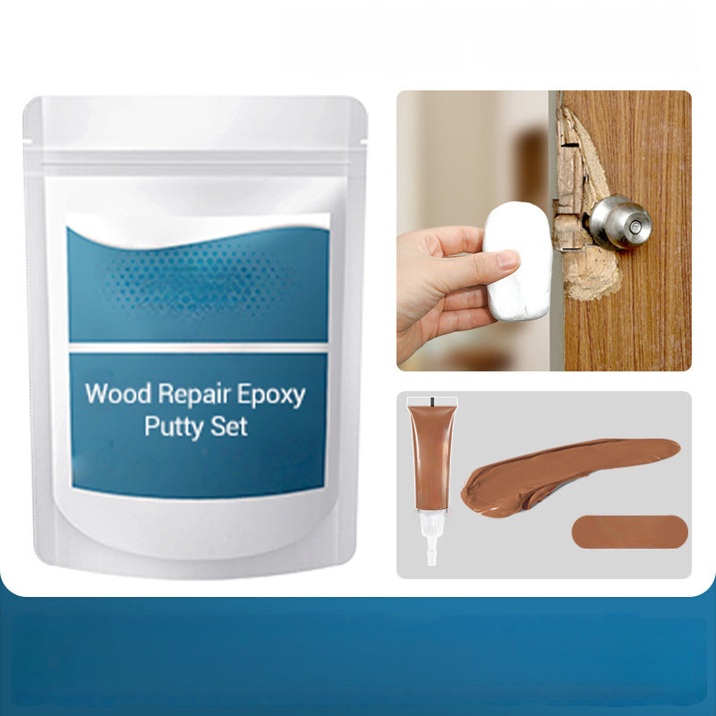 🔨 50% RABATT NU! 🏠 Epoxispackel för Träreparation – Hög Flexibilitet, Stark Vidhäftning & Härdar Som Sten – Reparerar Hål, Sprickor & Mellanrum i Trä, Dörrar & Möbler 🛠️