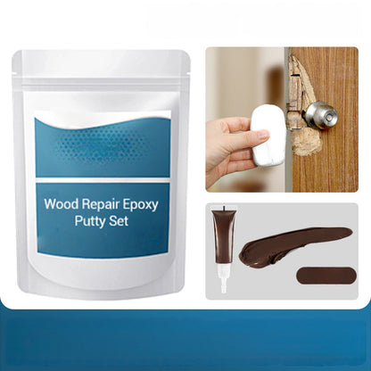 🔨 50% RABATT NU! 🏠 Epoxispackel för Träreparation – Hög Flexibilitet, Stark Vidhäftning & Härdar Som Sten – Reparerar Hål, Sprickor & Mellanrum i Trä, Dörrar & Möbler 🛠️