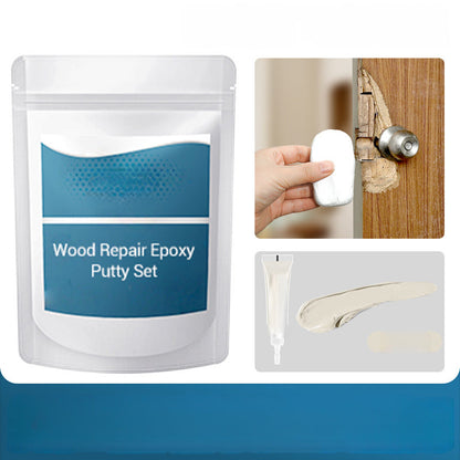 🔨 50% RABATT NU! 🏠 Epoxispackel för Träreparation – Hög Flexibilitet, Stark Vidhäftning & Härdar Som Sten – Reparerar Hål, Sprickor & Mellanrum i Trä, Dörrar & Möbler 🛠️