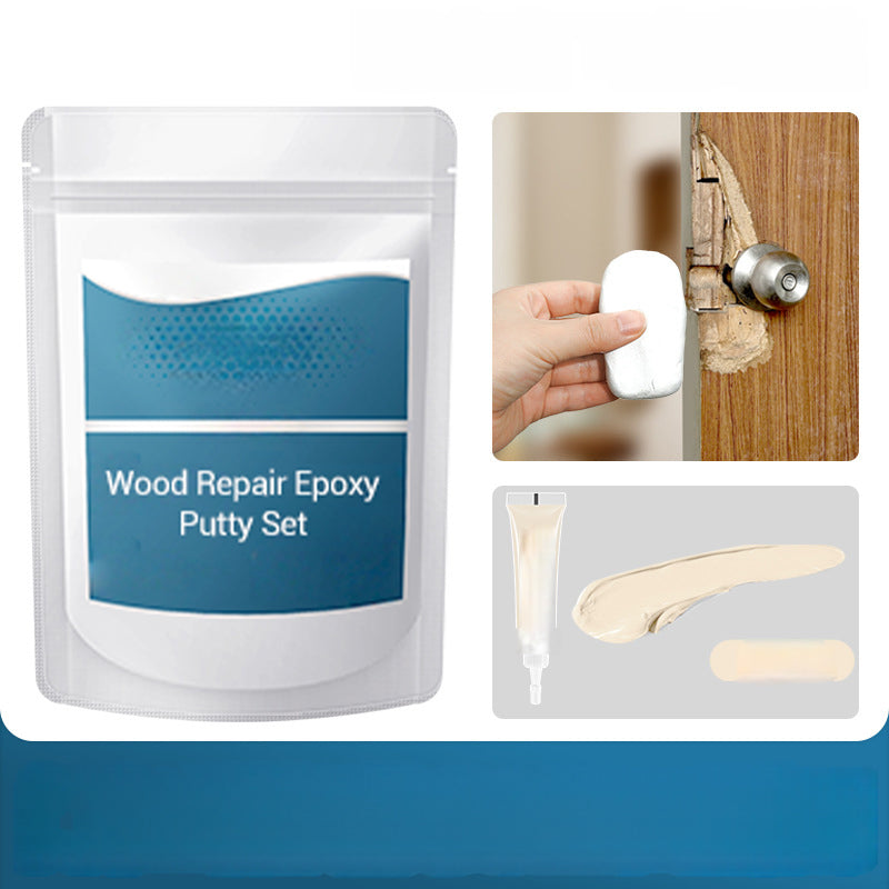 🔨 50% RABATT NU! 🏠 Epoxispackel för Träreparation – Hög Flexibilitet, Stark Vidhäftning & Härdar Som Sten – Reparerar Hål, Sprickor & Mellanrum i Trä, Dörrar & Möbler 🛠️