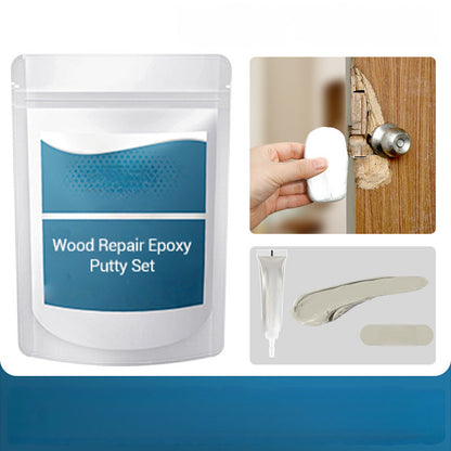 🔨 50% RABATT NU! 🏠 Epoxispackel för Träreparation – Hög Flexibilitet, Stark Vidhäftning & Härdar Som Sten – Reparerar Hål, Sprickor & Mellanrum i Trä, Dörrar & Möbler 🛠️