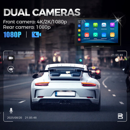 Smart trådlös dashcam med pekskärm
