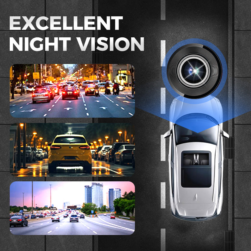 Smart trådlös dashcam med pekskärm