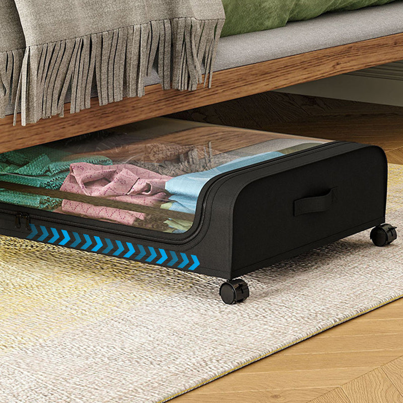 Contenitore sotto il letto di grande capacità con ruote e coperchi