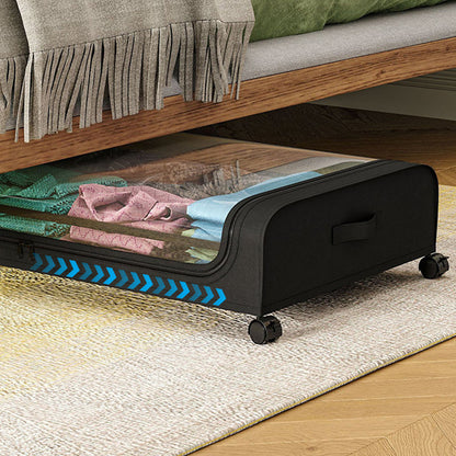 Contenitore sotto il letto di grande capacità con ruote e coperchi