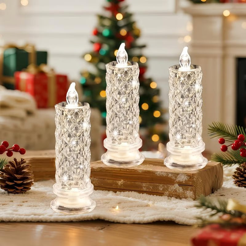 🔥Köp 1 få 1 gratis 🎁Flamfri kristallljuslampa🕯️