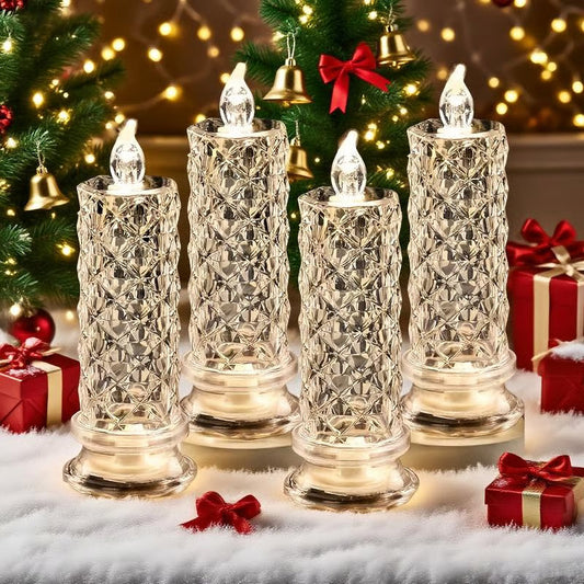 🔥Köp 1 få 1 gratis 🎁Flamfri kristallljuslampa🕯️