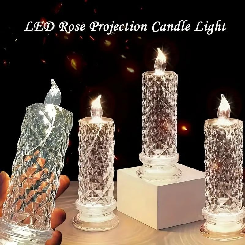 🔥Köp 1 få 1 gratis 🎁Flamfri kristallljuslampa🕯️