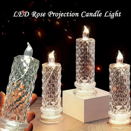 🔥Köp 1 få 1 gratis 🎁Flamfri kristallljuslampa🕯️