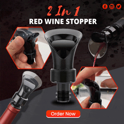 🍷 50 % RABATT NU! 🧪 2-i-1 vinkonserverare – vakuumpump och förseglare, bevarar färskhet och arom ✨