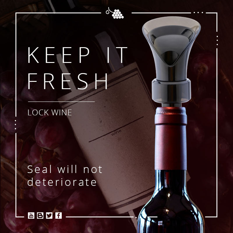 🍷 50 % RABATT NU! 🧪 2-i-1 vinkonserverare – vakuumpump och förseglare, bevarar färskhet och arom ✨