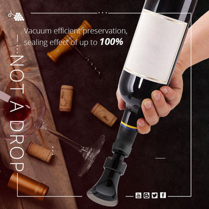🍷 50 % RABATT NU! 🧪 2-i-1 vinkonserverare – vakuumpump och förseglare, bevarar färskhet och arom ✨