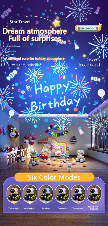 💝Bästa presenten💝Robotstjärnprojektionslampa