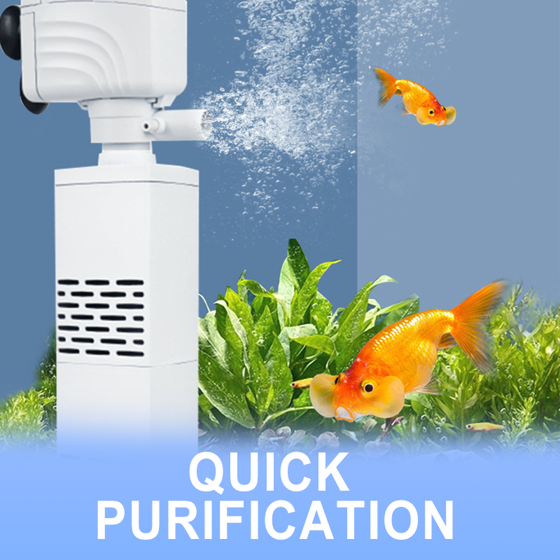 🔥Akvariefilter 3-i-1 – filtrering, syresättning och vattenpumpning